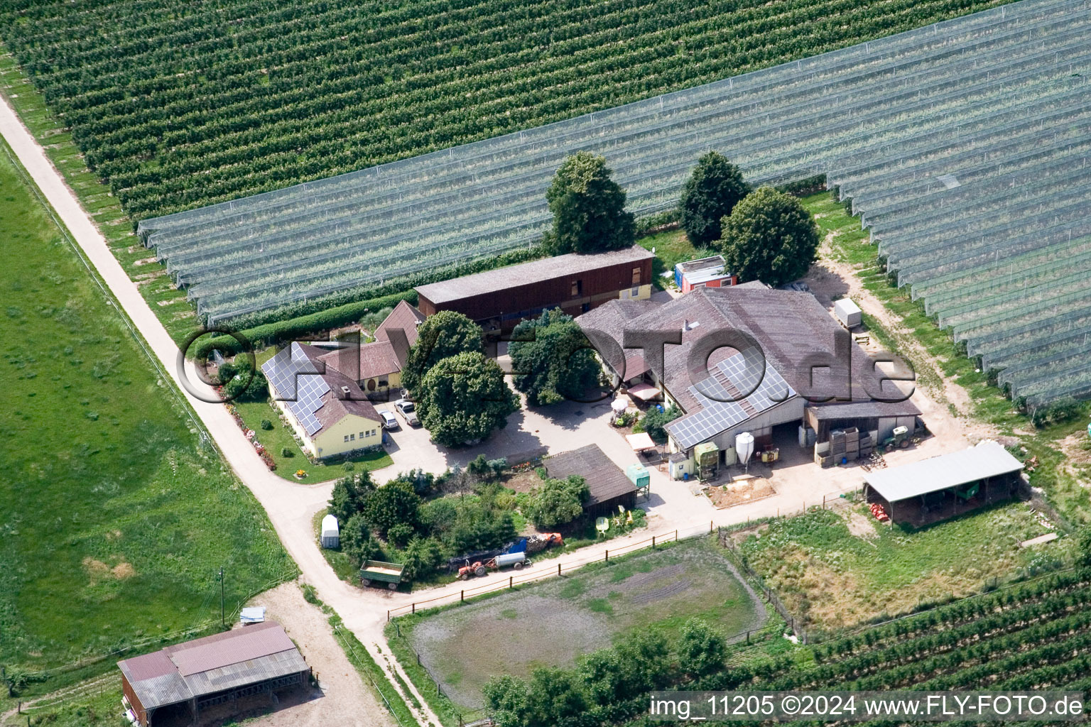 Oblique view of Winden in the state Rhineland-Palatinate, Germany