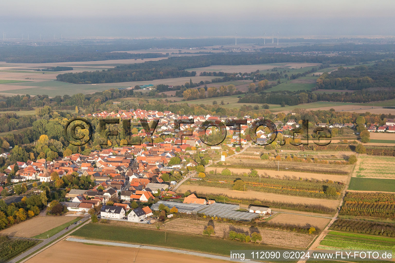 Winden in the state Rhineland-Palatinate, Germany out of the air