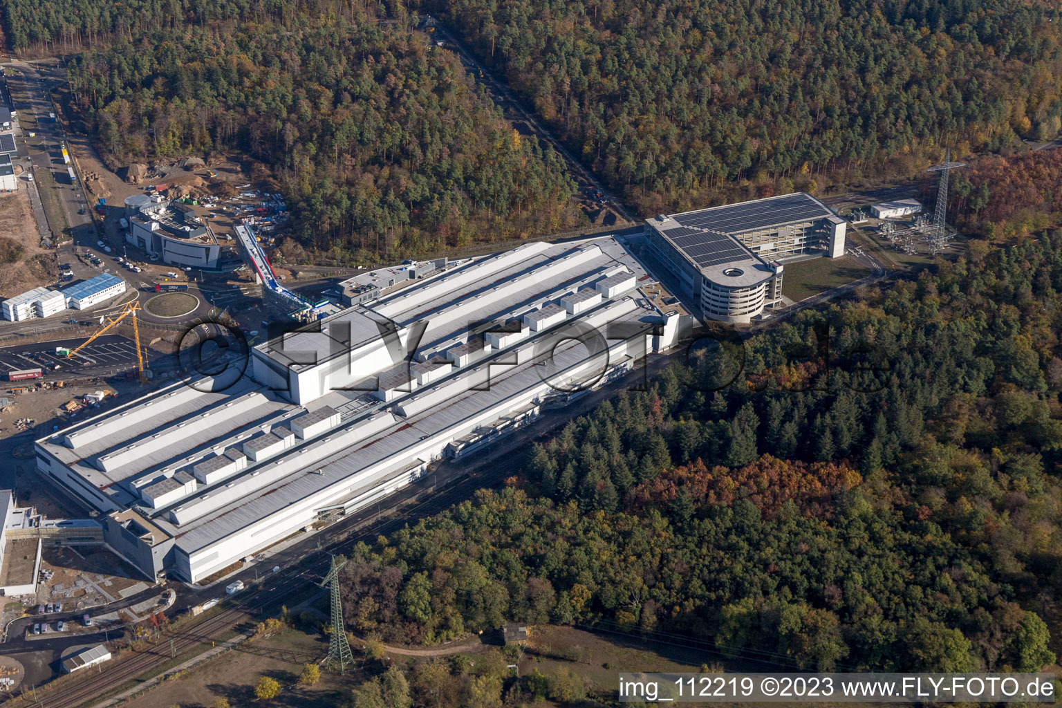 Parking garage SEW-EURODRIVE GmbH & Co KG in the district Graben in Graben-Neudorf in the state Baden-Wuerttemberg, Germany