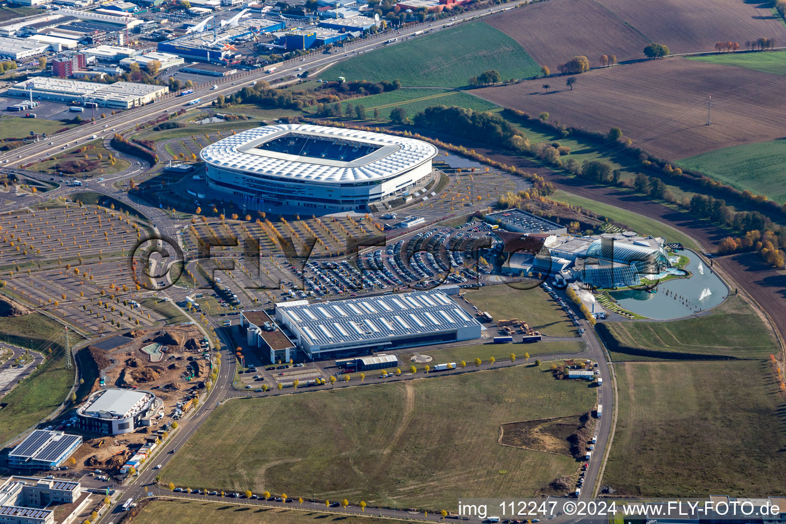 WIRSOL Rhein-Neckar-Arena in the district Steinsfurt in Sinsheim in the state Baden-Wuerttemberg, Germany