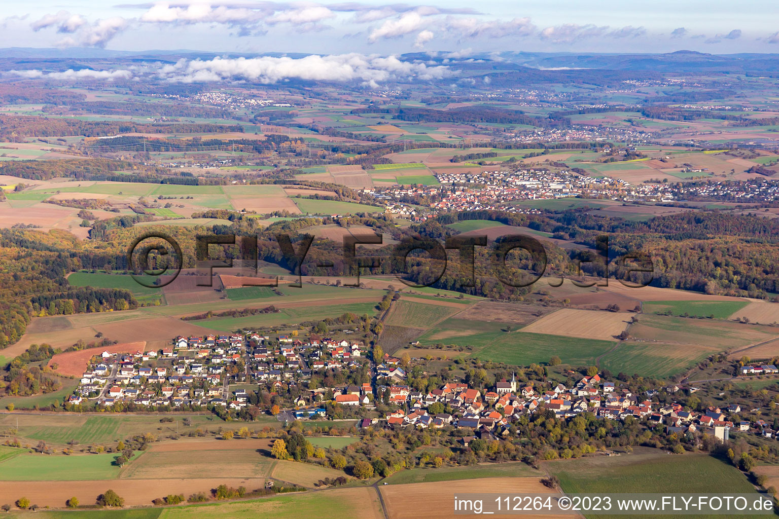 District Adersbach in Sinsheim in the state Baden-Wuerttemberg, Germany