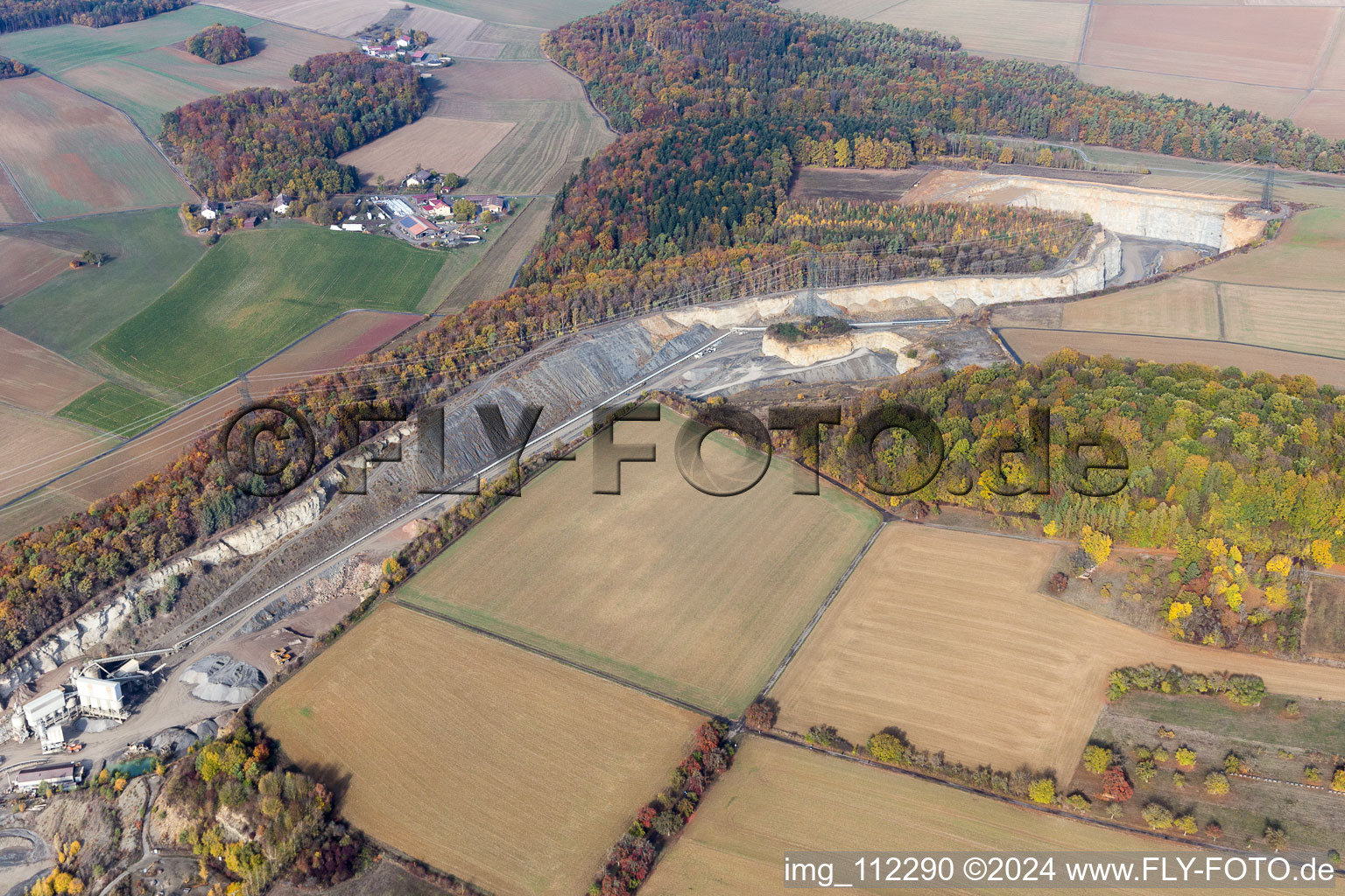 Hohenlohe-Bauland GmbH SHB Gravel Works in the district Eberstadt in Buchen in the state Baden-Wuerttemberg, Germany