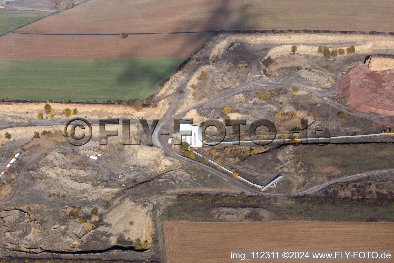 Quarry Hardheim-Schweinberg in Hardheim in the state Baden-Wuerttemberg, Germany