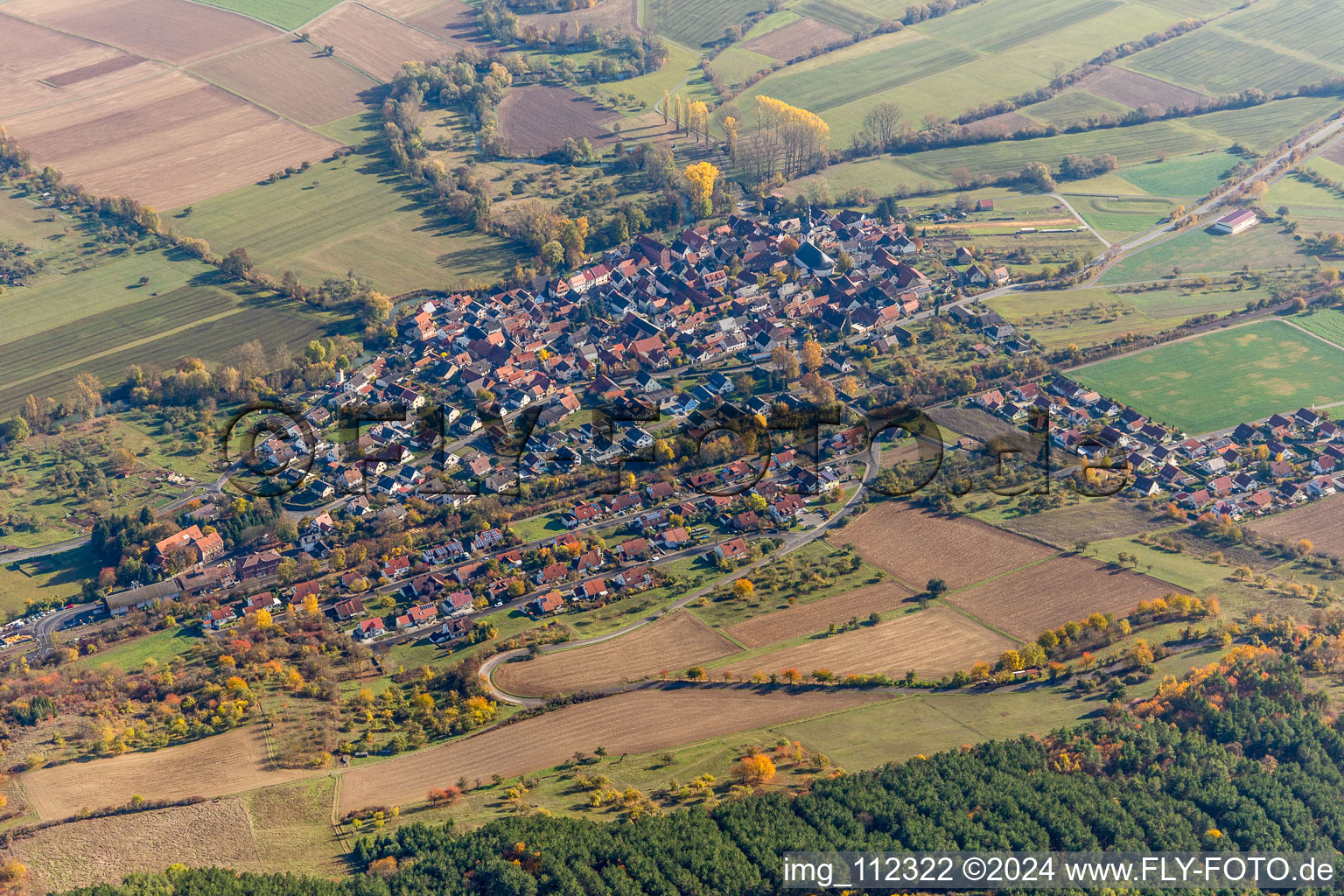 District Hochhausen in Tauberbischofsheim in the state Baden-Wuerttemberg, Germany