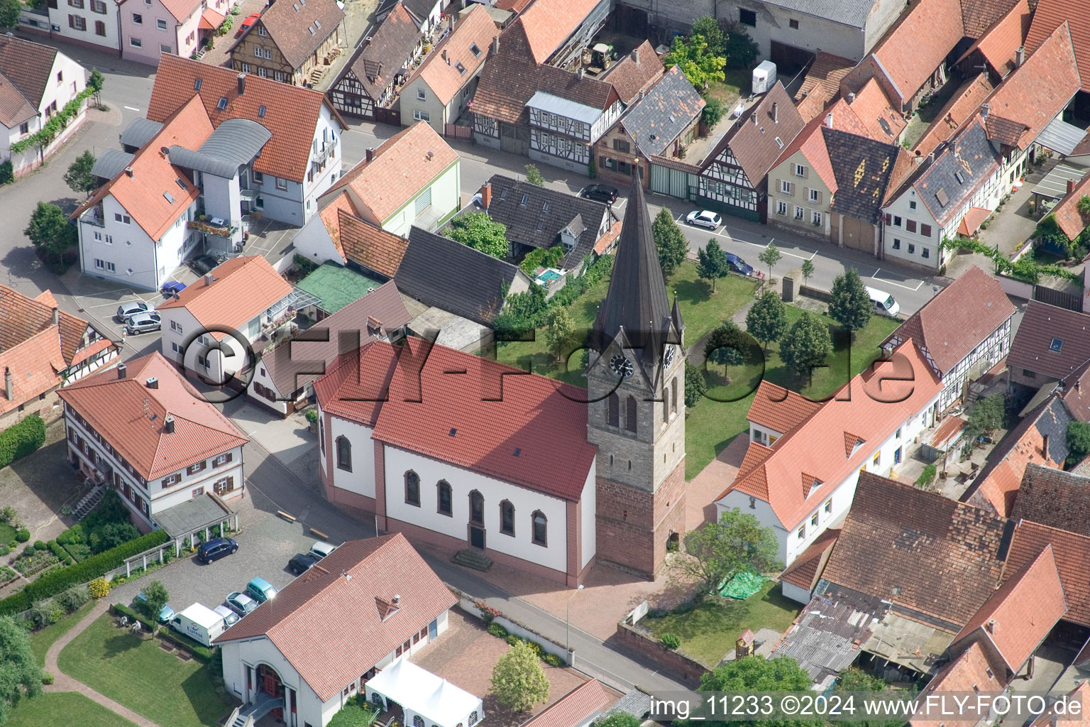 Church building in the village of in Steinweiler in the state Rhineland-Palatinate