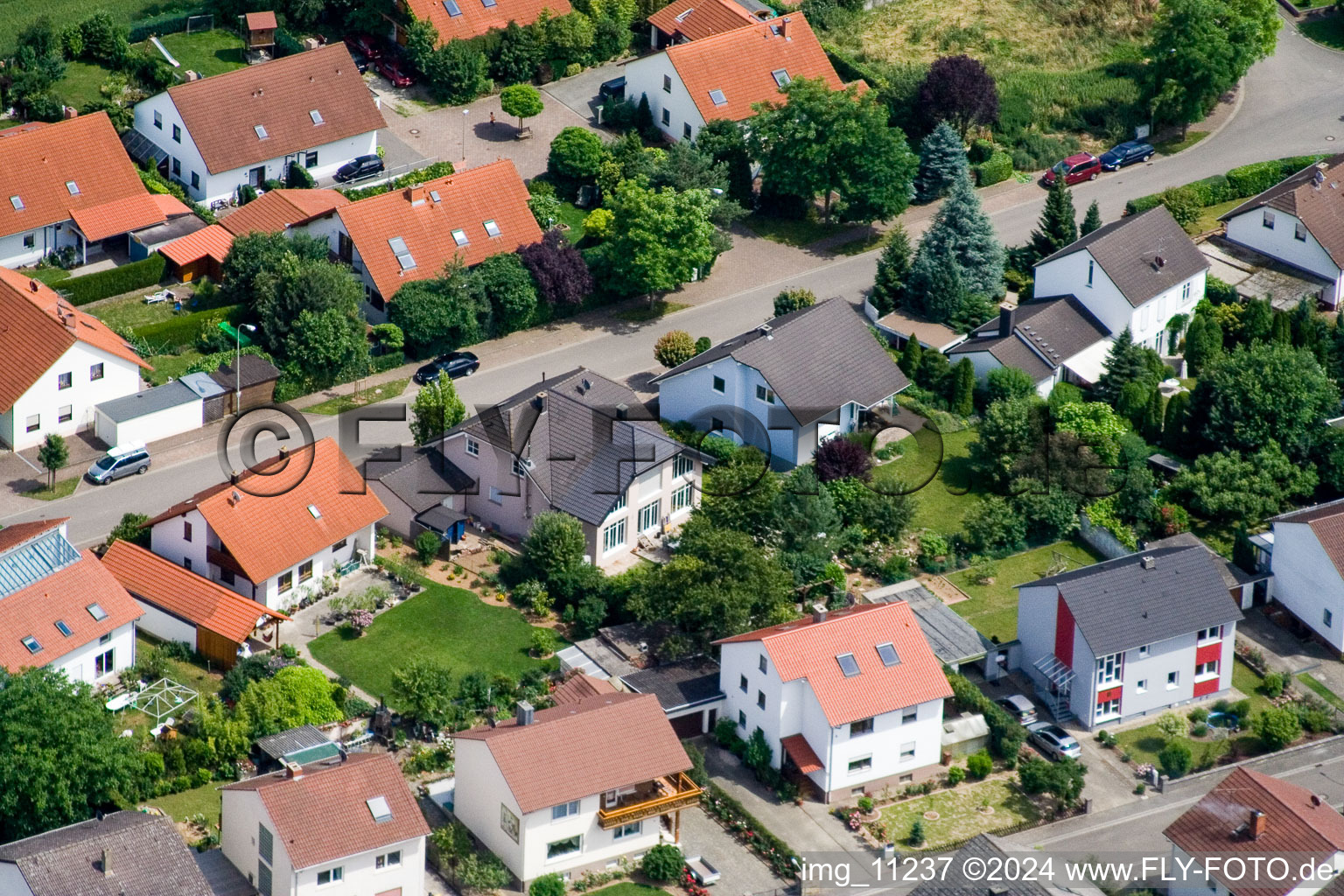 Steinweiler in the state Rhineland-Palatinate, Germany out of the air