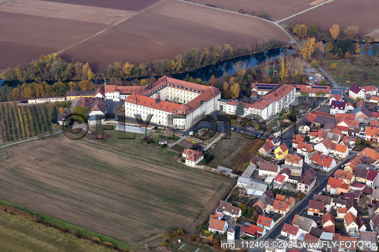 Complex of buildings of the monastery Maria Hilf in Heidenfeld in the state Bavaria, Germany