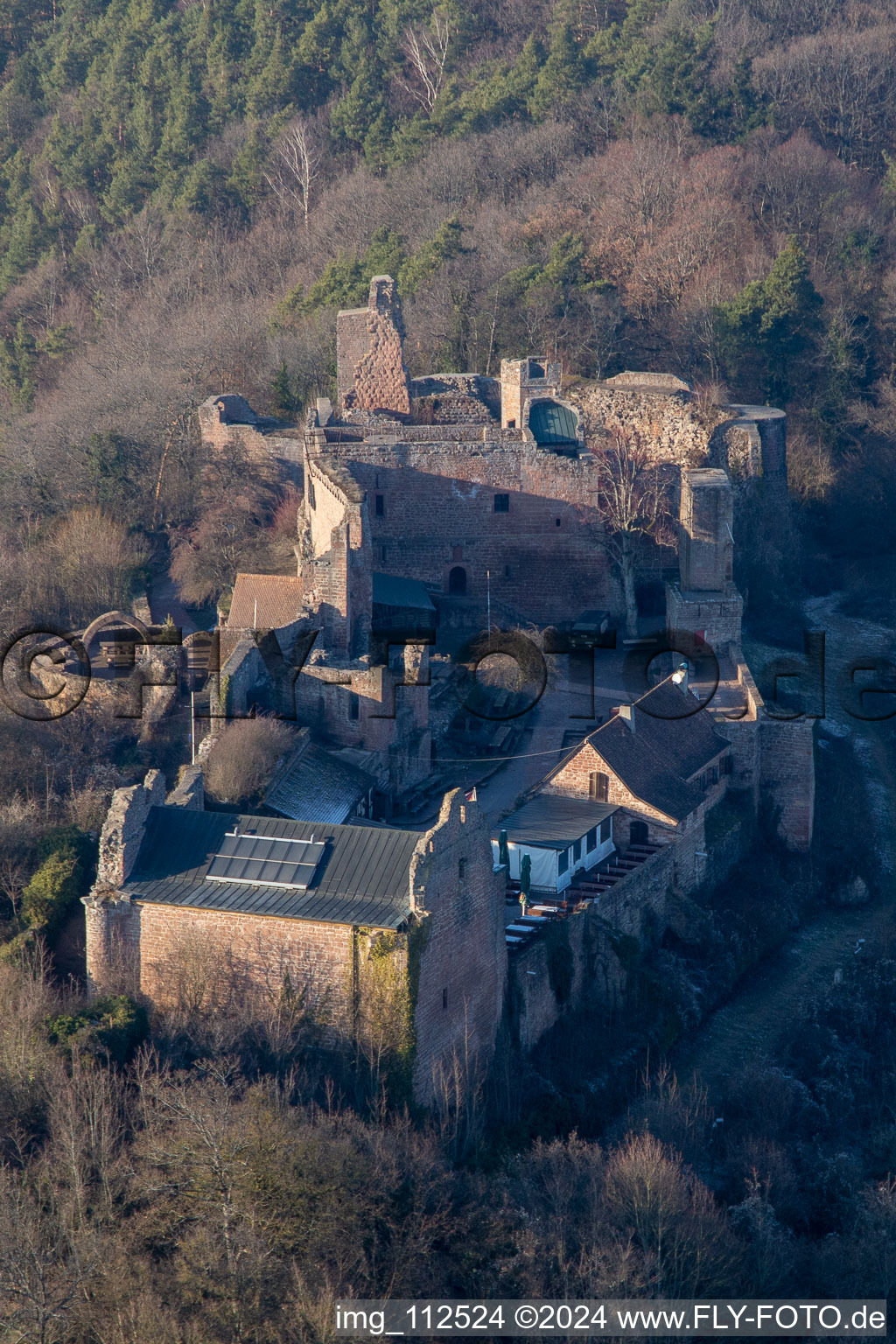 Eschbach in the state Rhineland-Palatinate, Germany seen from above