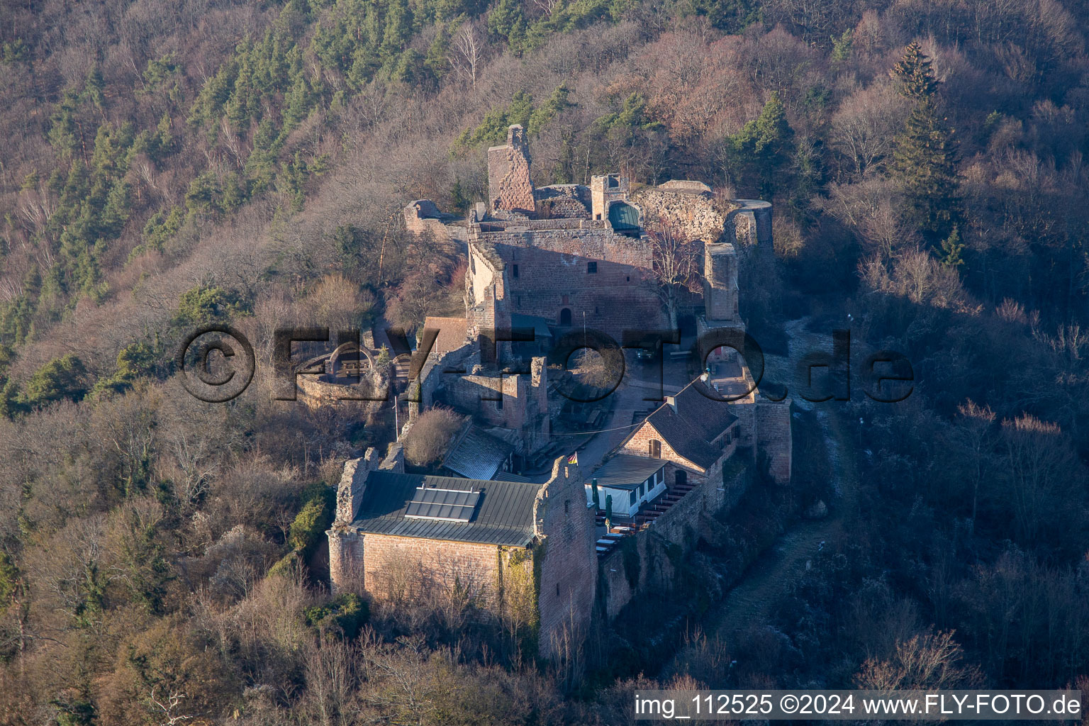 Eschbach in the state Rhineland-Palatinate, Germany seen from above