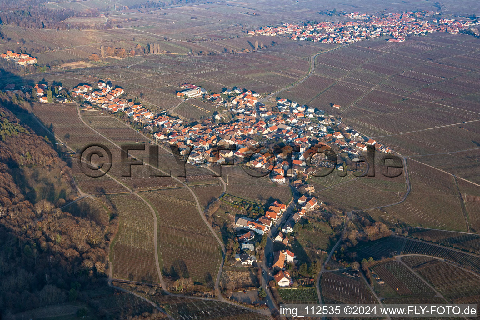 Weyher in der Pfalz in the state Rhineland-Palatinate, Germany out of the air