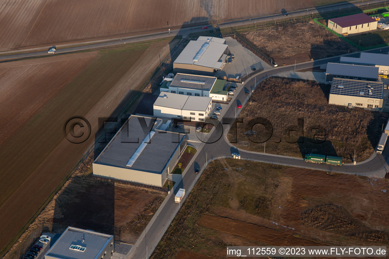 District Herxheim in Herxheim bei Landau in the state Rhineland-Palatinate, Germany out of the air