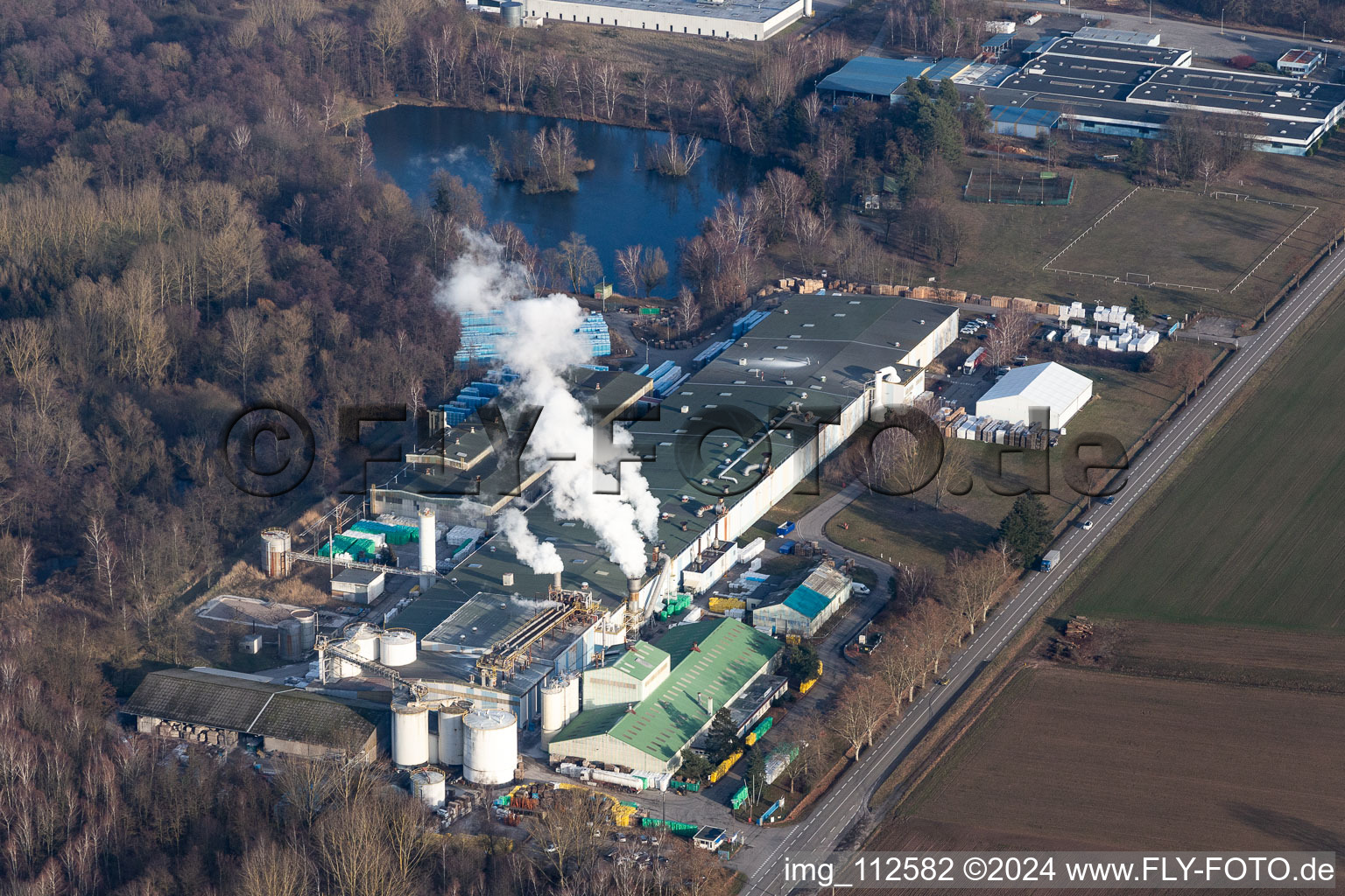 Company grounds and facilities of Sitek Insulation in Wissembourg in Grand Est, France