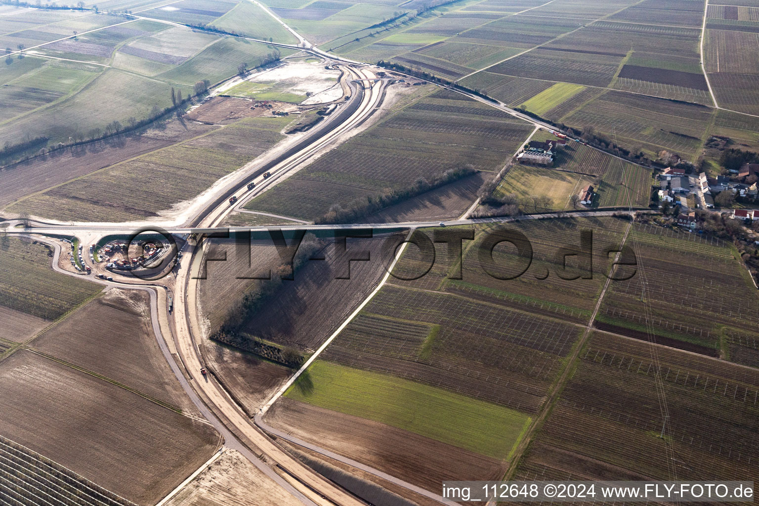 Impflingen in the state Rhineland-Palatinate, Germany out of the air