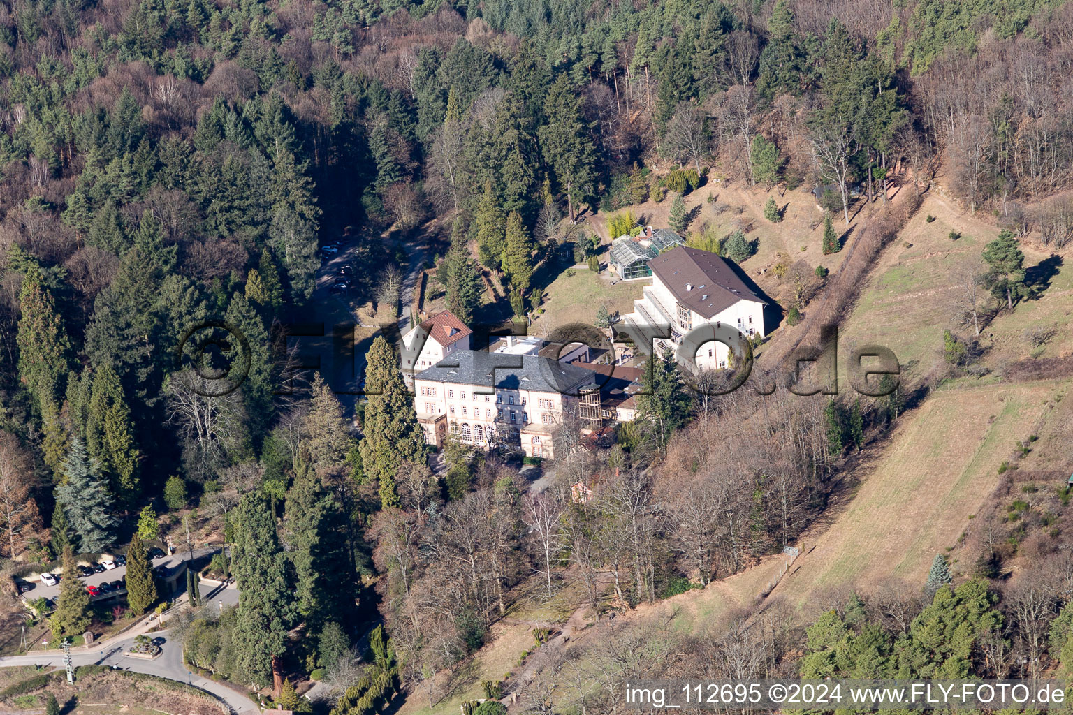 Aerial photograpy of Gleisweiler in the state Rhineland-Palatinate, Germany