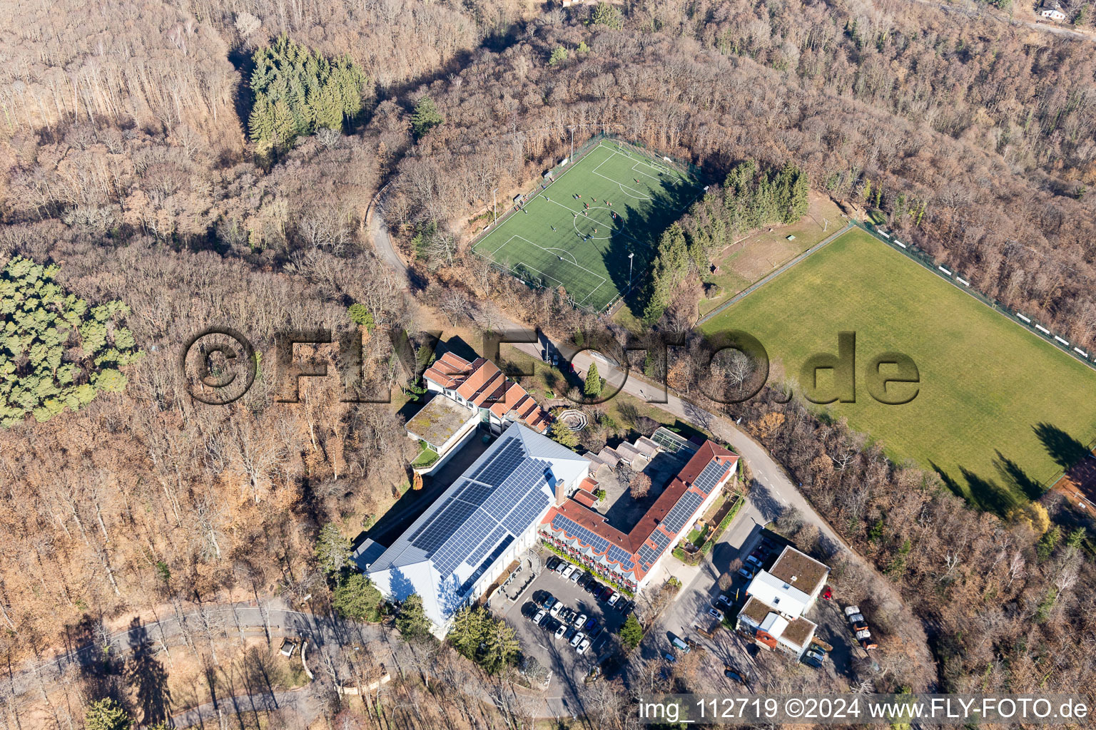 Ensemble of sports grounds of Suedwestdeutschen Fussballverband e.V. and of Sportschule Edenkoben in Edenkoben in the state Rhineland-Palatinate, Germany