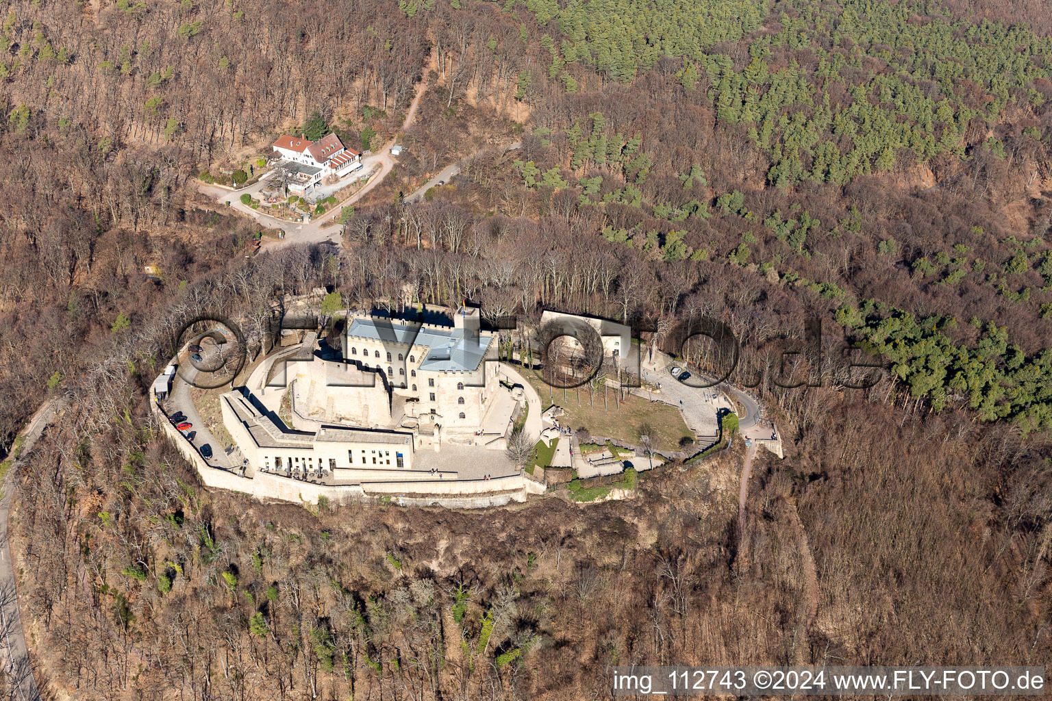 Castle of Hambacher Schloss in Neustadt an der Weinstrasse in the state Rhineland-Palatinate, Germany