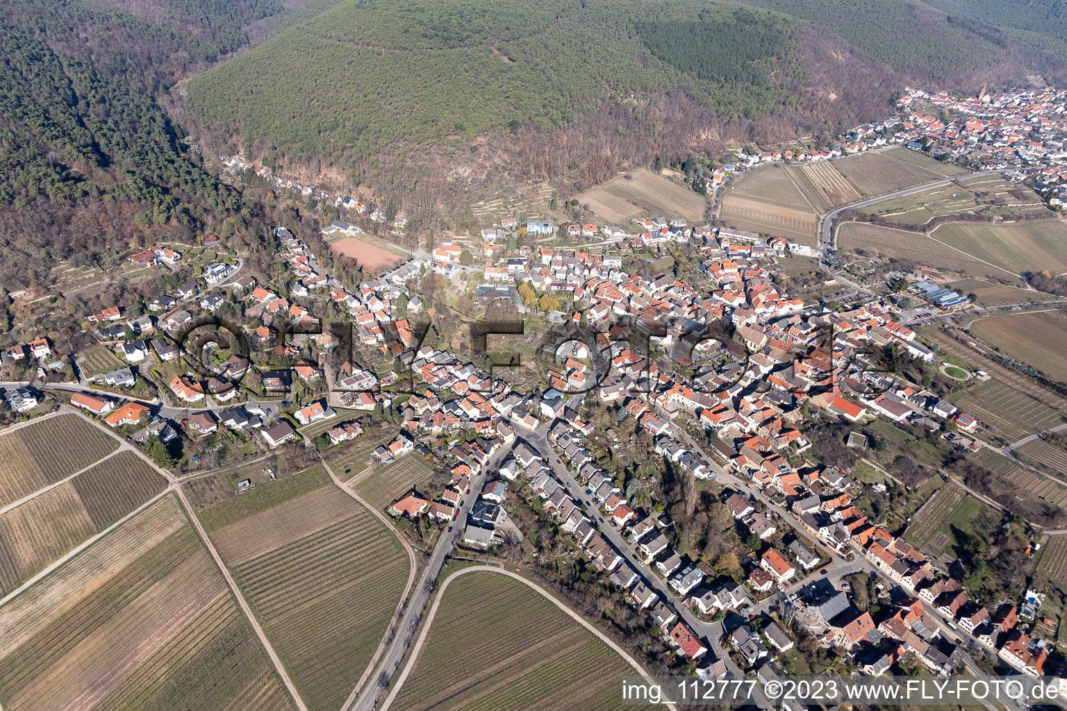 District Gimmeldingen in Neustadt an der Weinstraße in the state Rhineland-Palatinate, Germany