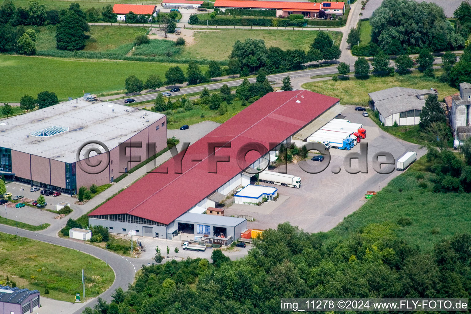 Nuss forwarding company in the West business park in the district Herxheim in Herxheim bei Landau in the state Rhineland-Palatinate, Germany