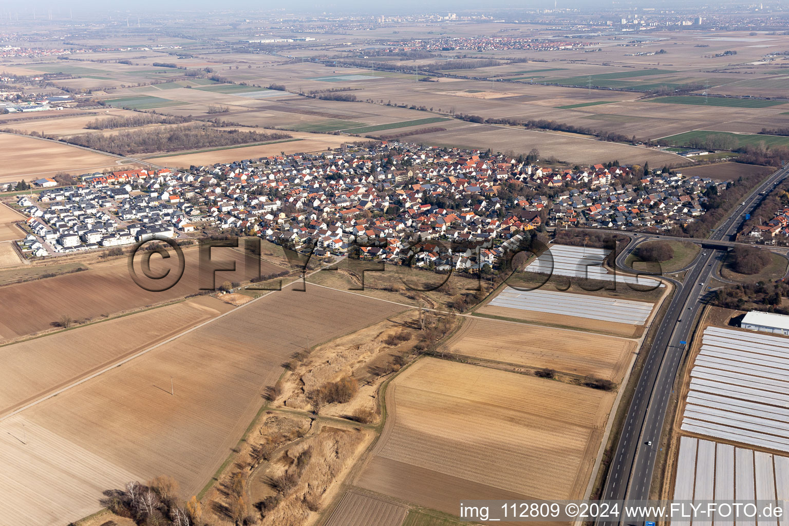 District Schauernheim in Dannstadt-Schauernheim in the state Rhineland-Palatinate, Germany