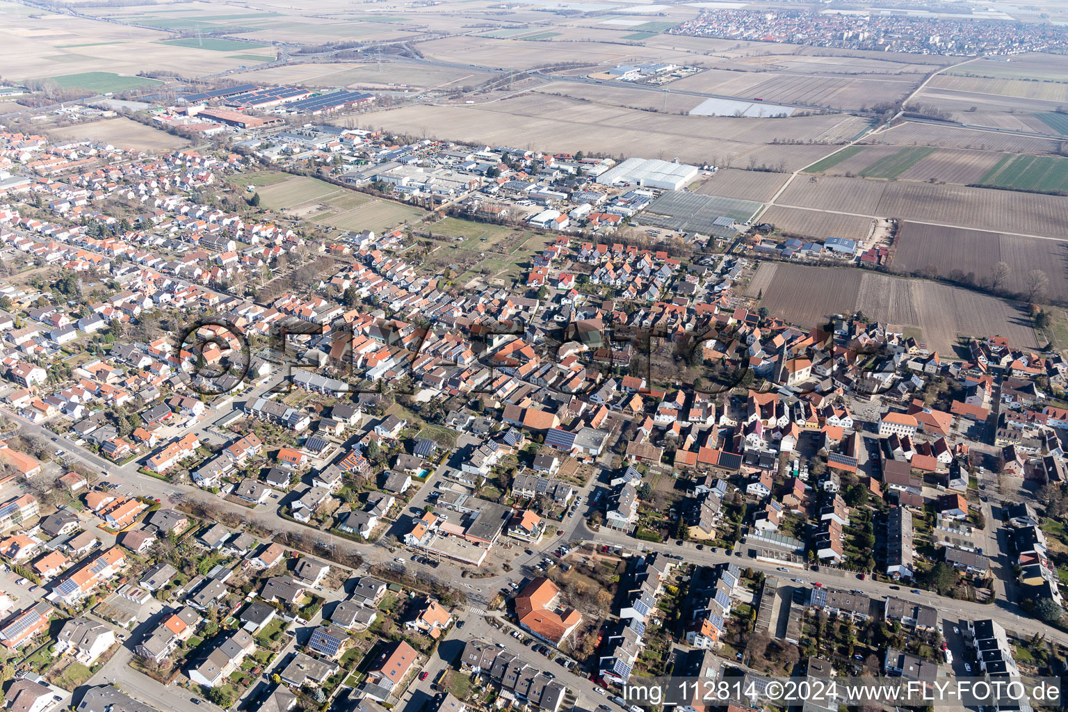 District Dannstadt in Dannstadt-Schauernheim in the state Rhineland-Palatinate, Germany