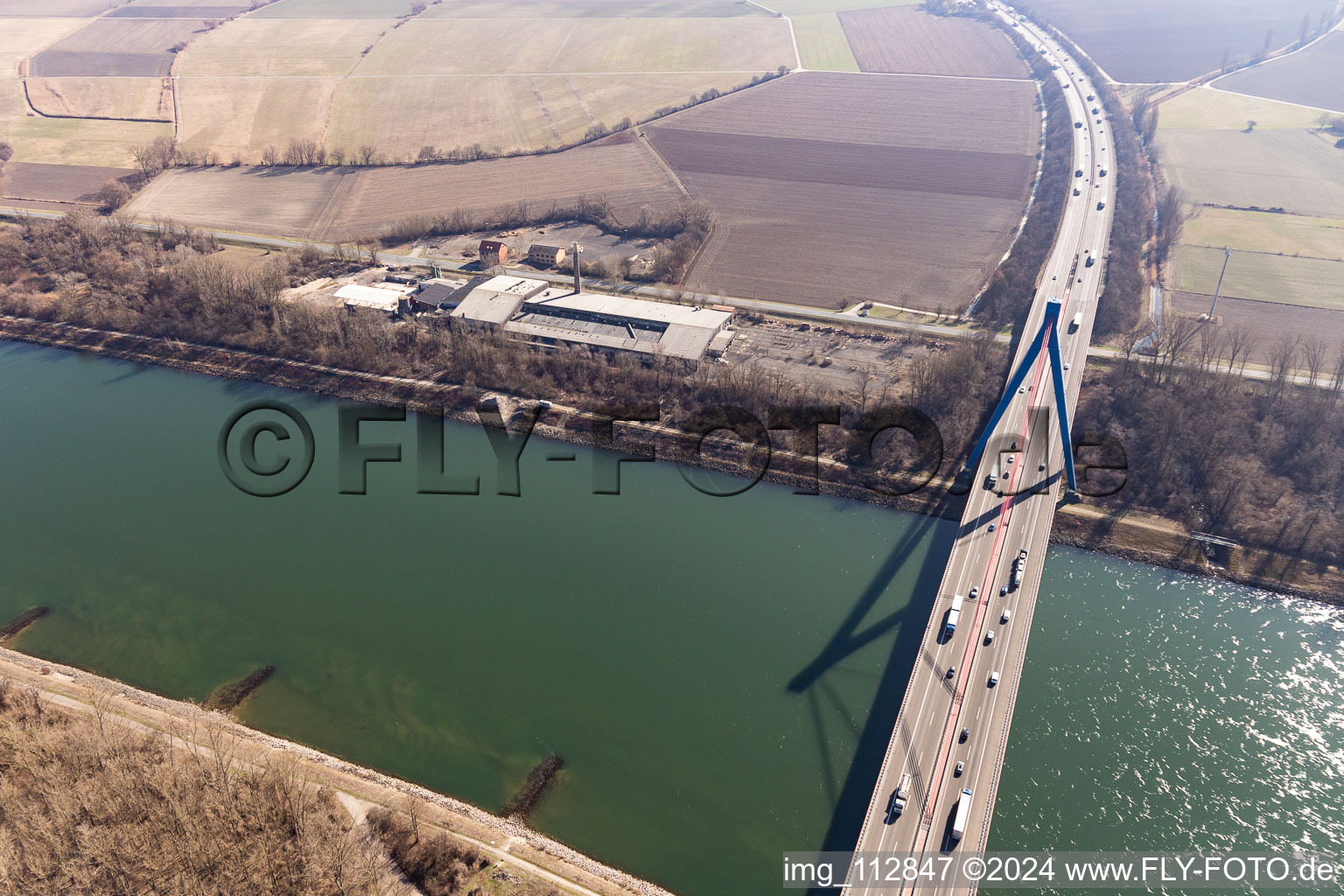 Drone image of Speyer in the state Rhineland-Palatinate, Germany