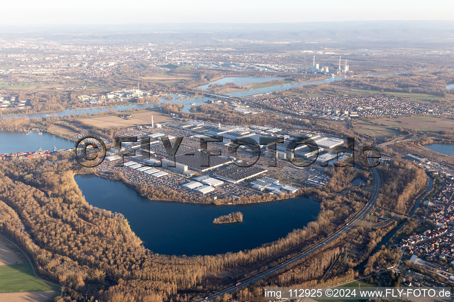 Daimler truck factory in Wörth am Rhein in the state Rhineland-Palatinate, Germany