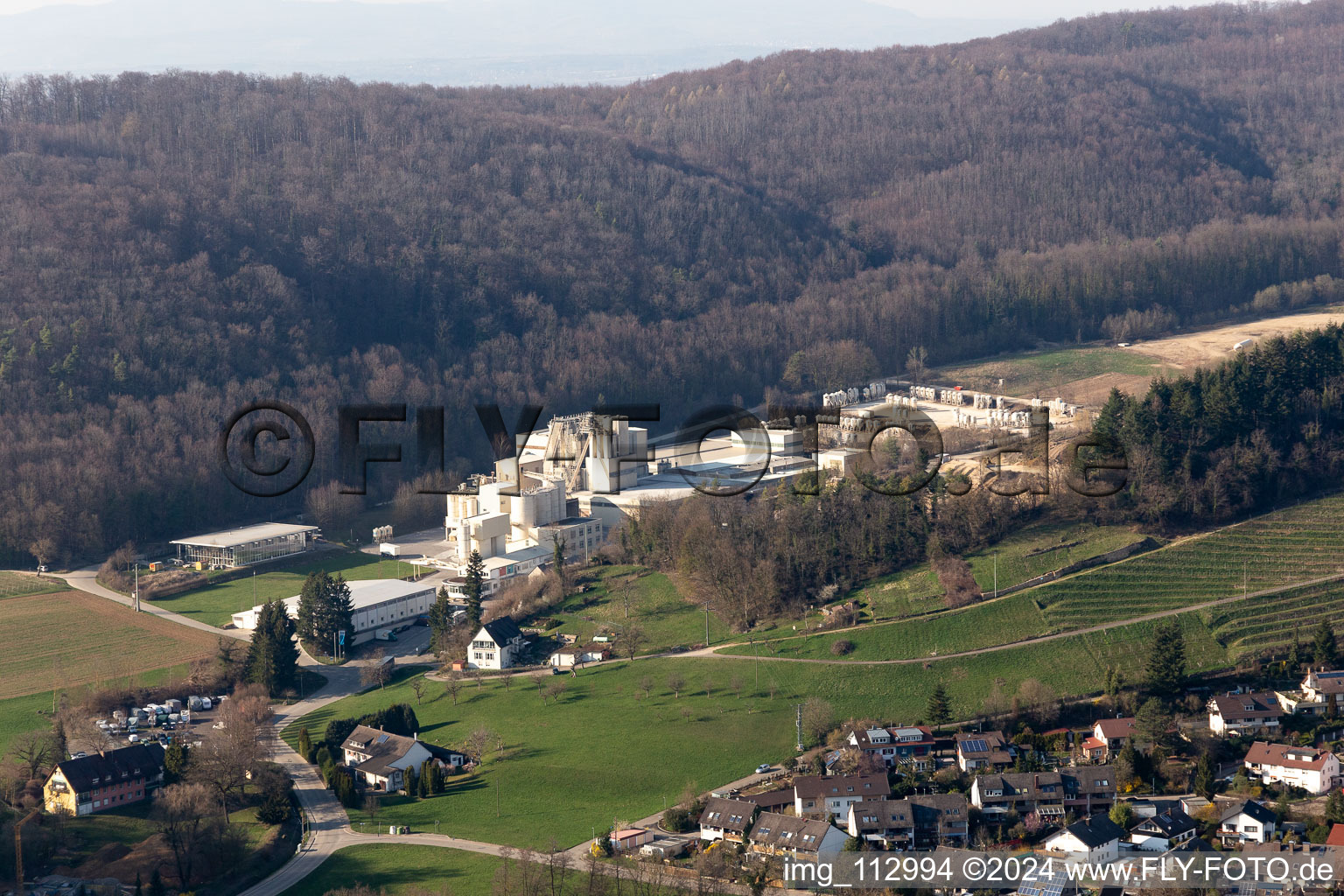 Knauf Marmorit quarry in Bollschweil in the state Baden-Wuerttemberg, Germany