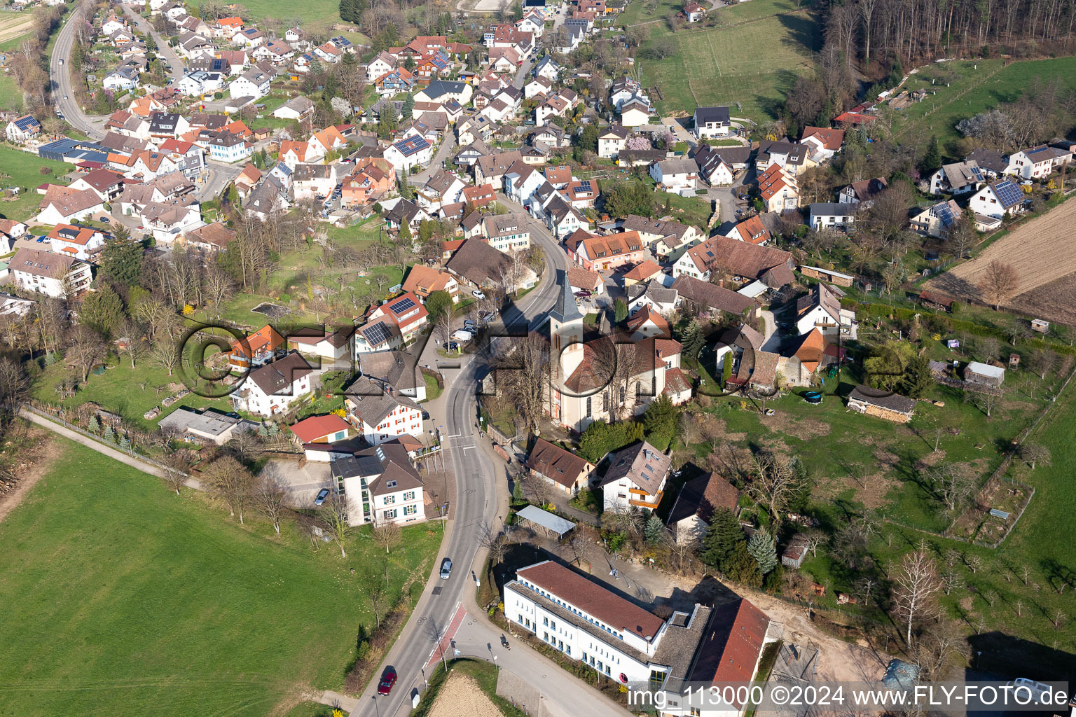 Hexentalstr in Bollschweil in the state Baden-Wuerttemberg, Germany