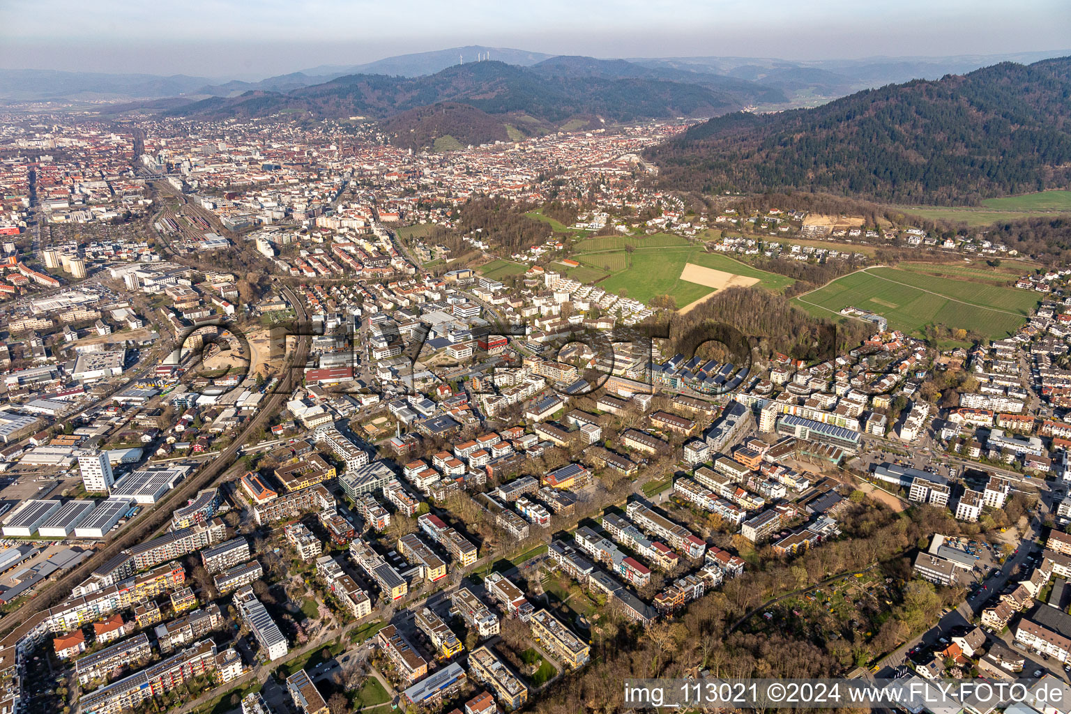 District in the city in the district Vauban in Freiburg im Breisgau in the state Baden-Wurttemberg, Germany