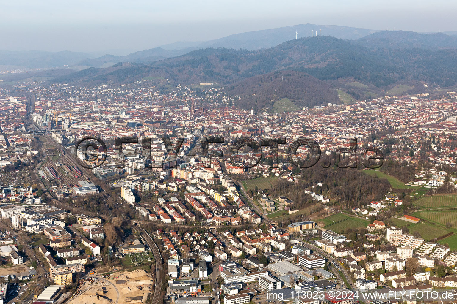 Lorettoberg in the district Unterwiehre-Nord in Freiburg im Breisgau in the state Baden-Wuerttemberg, Germany