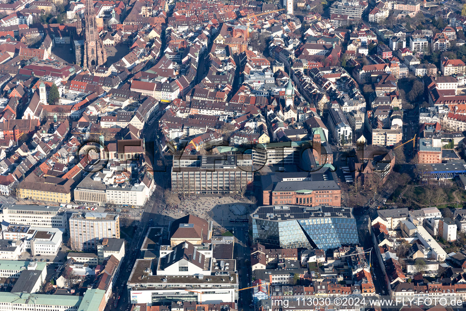 University in the district Altstadt in Freiburg im Breisgau in the state Baden-Wuerttemberg, Germany