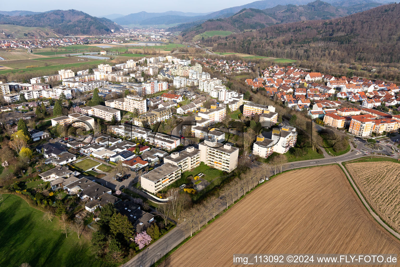 The district in Denzlingen in the state Baden-Wurttemberg, Germany