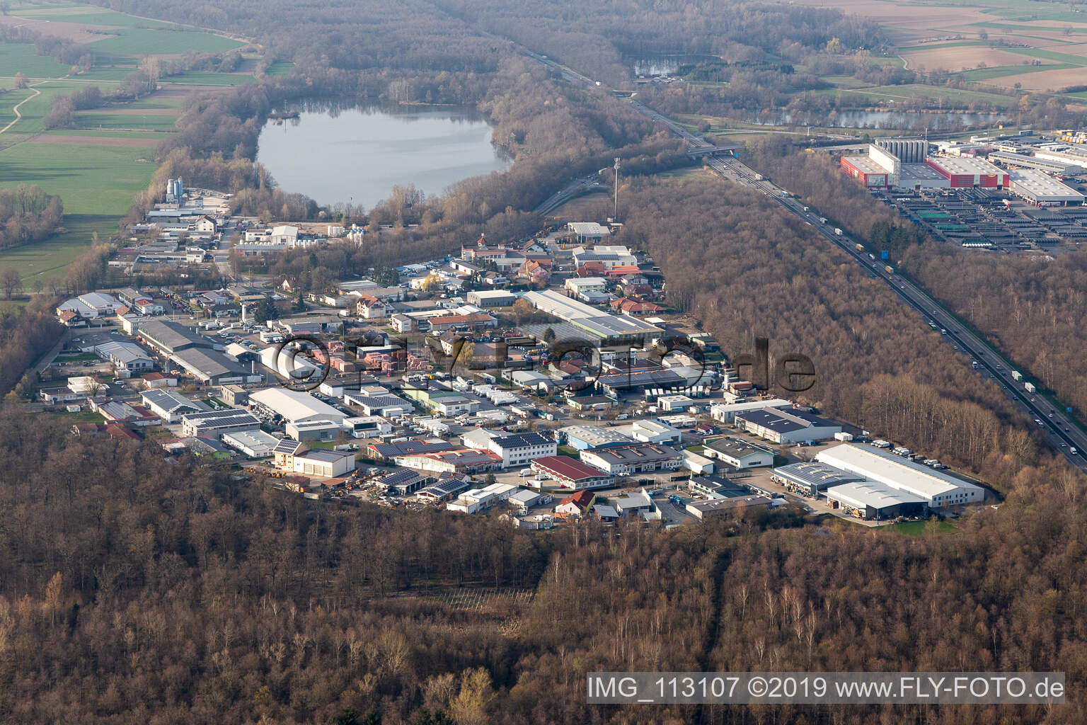 Industrial Estate in Teningen in the state Baden-Wuerttemberg, Germany