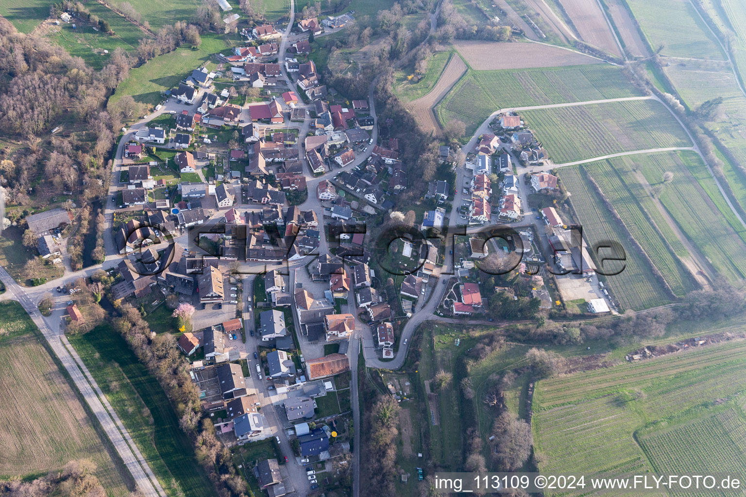 District Bottingen in Teningen in the state Baden-Wuerttemberg, Germany