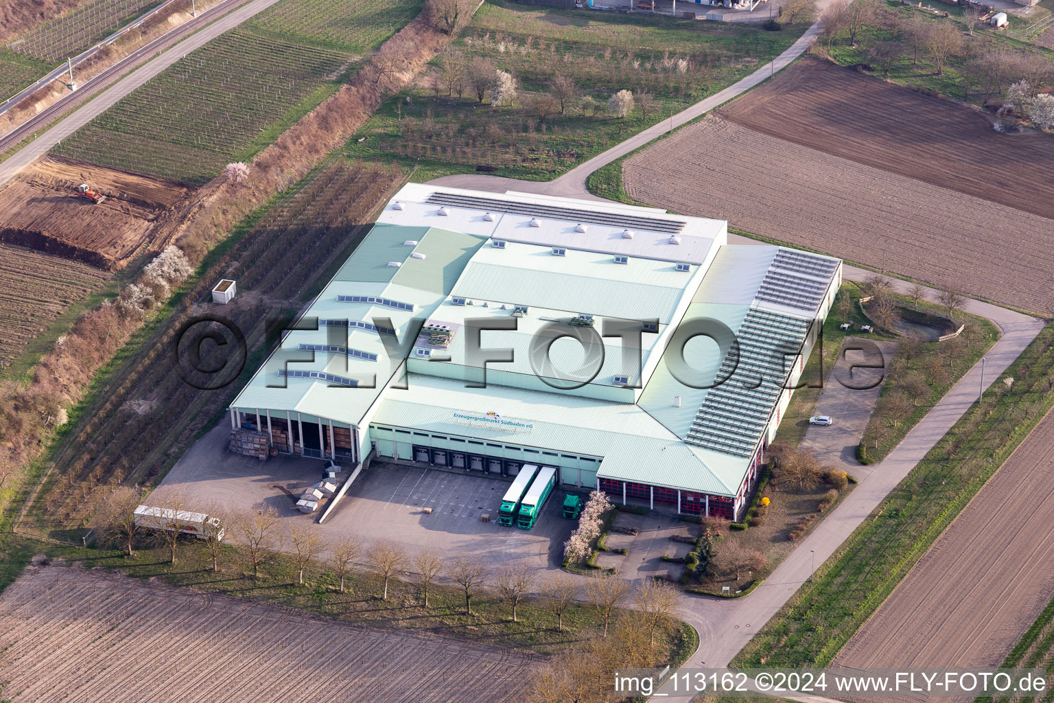 Producer wholesale market South Baden in Vogtsburg im Kaiserstuhl in the state Baden-Wuerttemberg, Germany