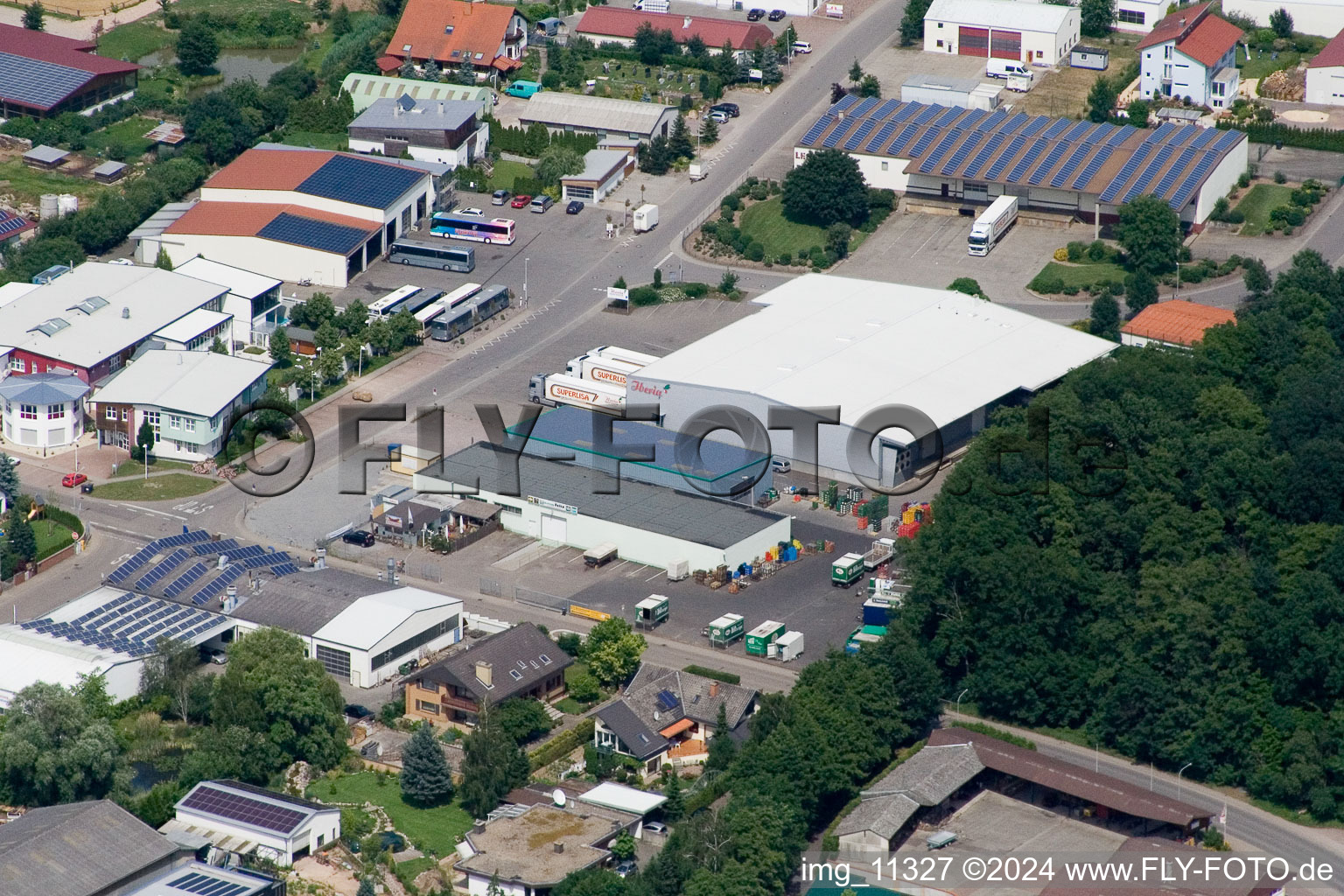 Industrial area O, Am Gäxwald in the district Herxheim in Herxheim bei Landau/Pfalz in the state Rhineland-Palatinate, Germany