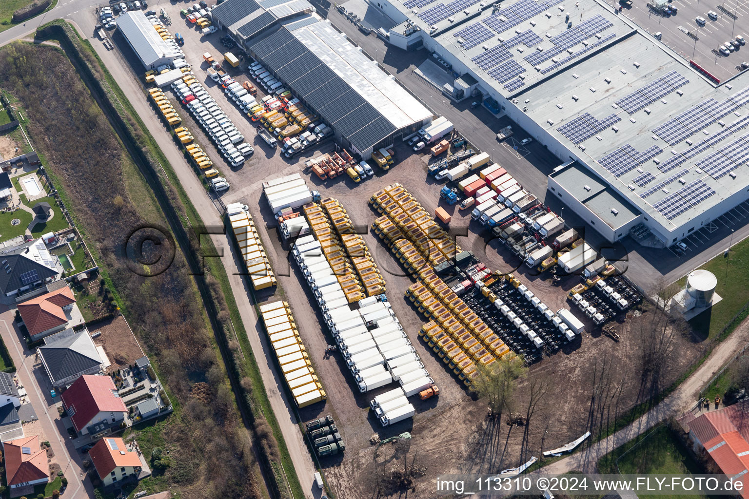 Engel & Engel, postal truck trade in Rohrbach in the state Rhineland-Palatinate, Germany