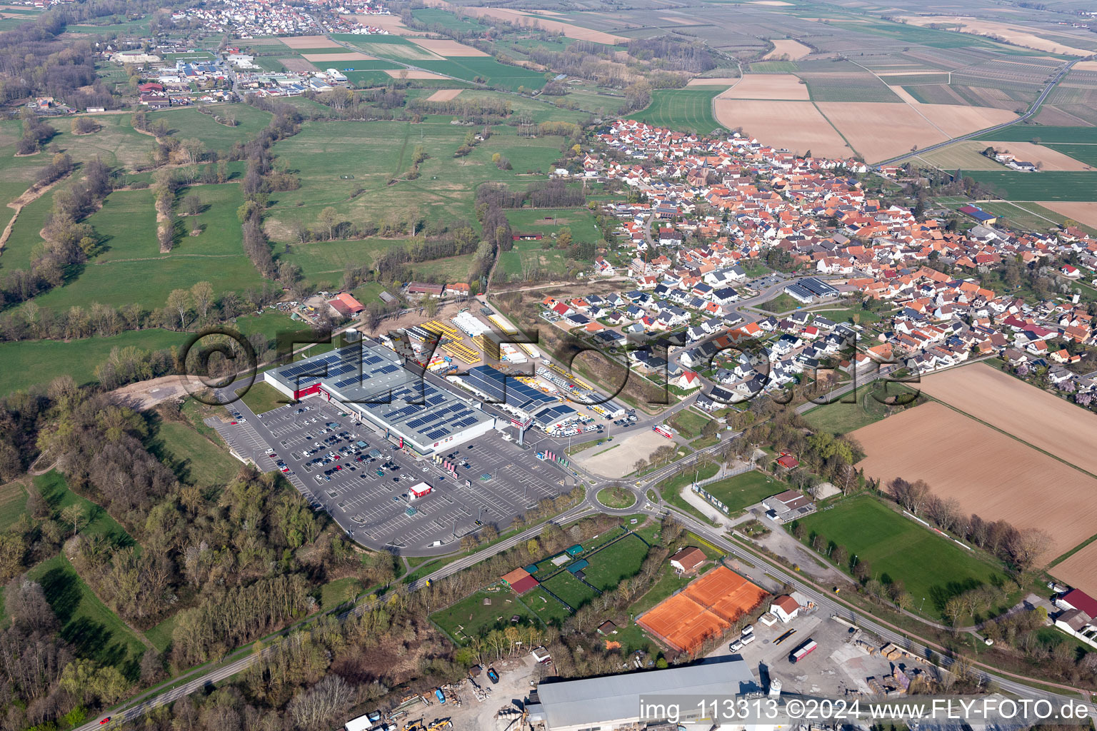 Modepark Röther in Rohrbach in the state Rhineland-Palatinate, Germany