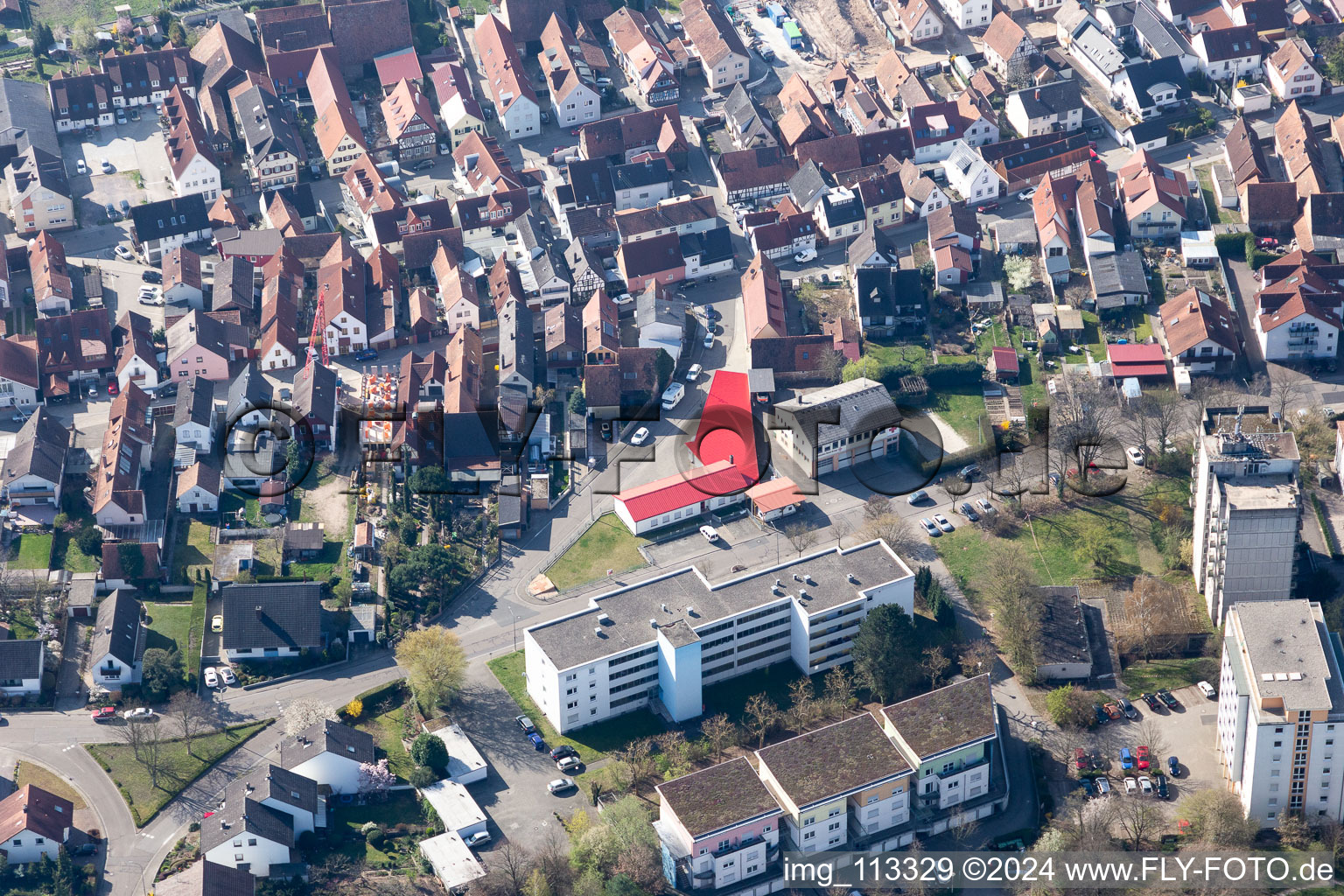 Office building of DRK-Rettungsdienst Suedpfalz GmbH in Kandel in the state Rhineland-Palatinate, Germany