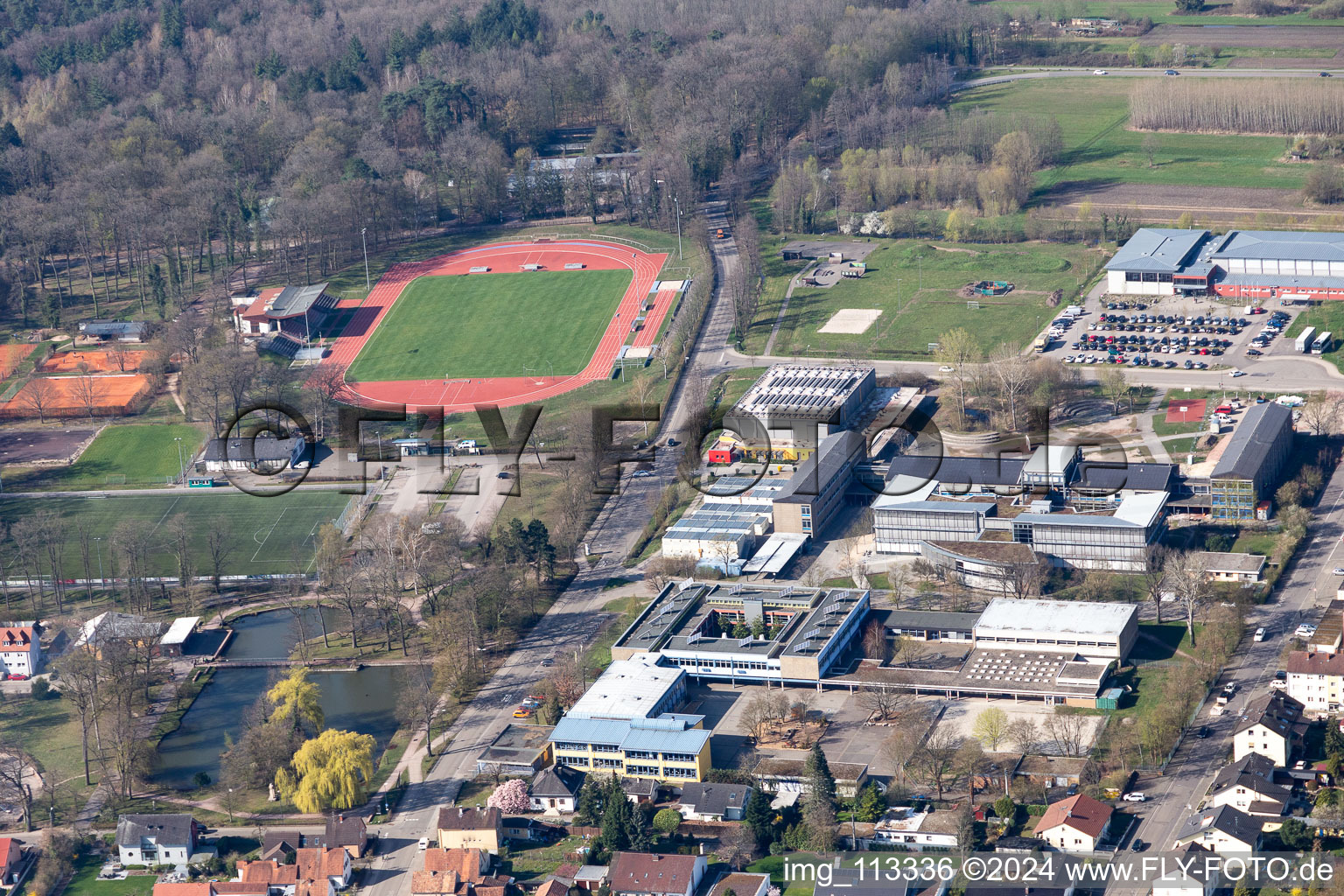 Stadium in Kandel in the state Rhineland-Palatinate, Germany