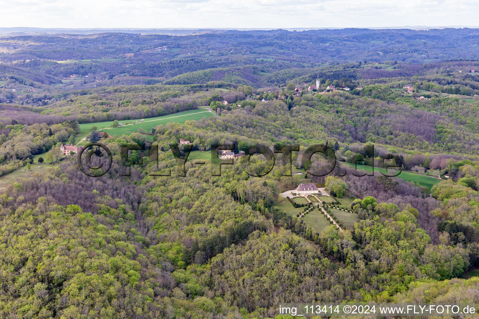 Castle in Perigord Noir in Vitrac in the state Dordogne, France