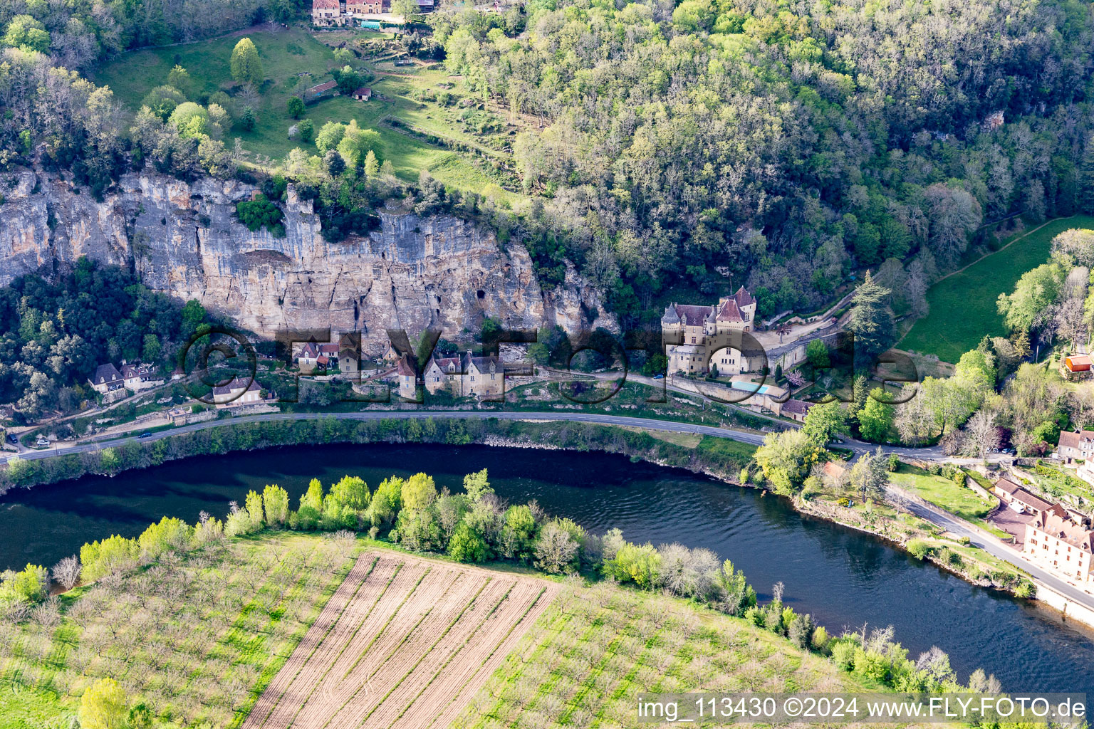 Chateau de la Malartrie in Vézac in the state Dordogne, France