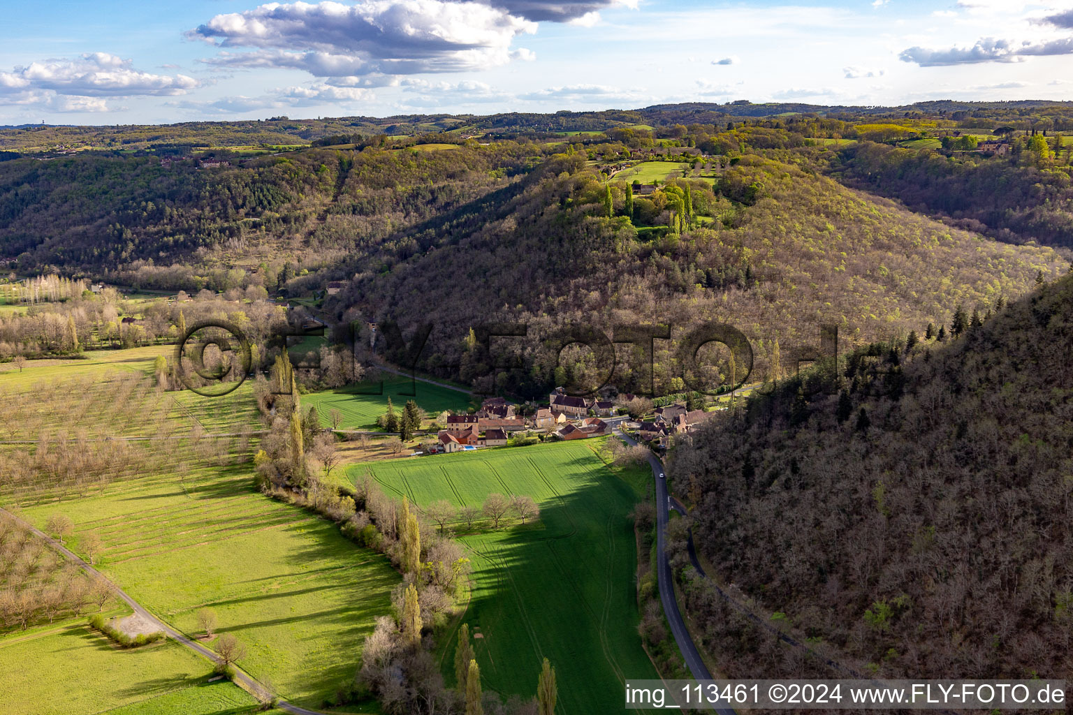 Céou Valley in Castelnaud-la-Chapelle in the state Dordogne, France