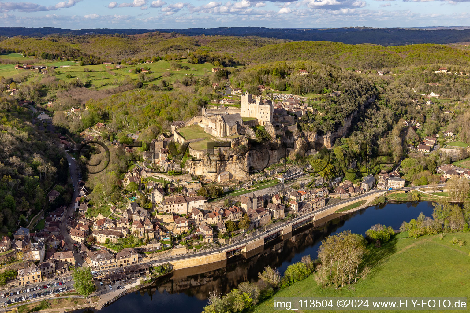 Castle of Chateau de Beynac in Beynac-et-Cazenac in Nouvelle-Aquitaine, France