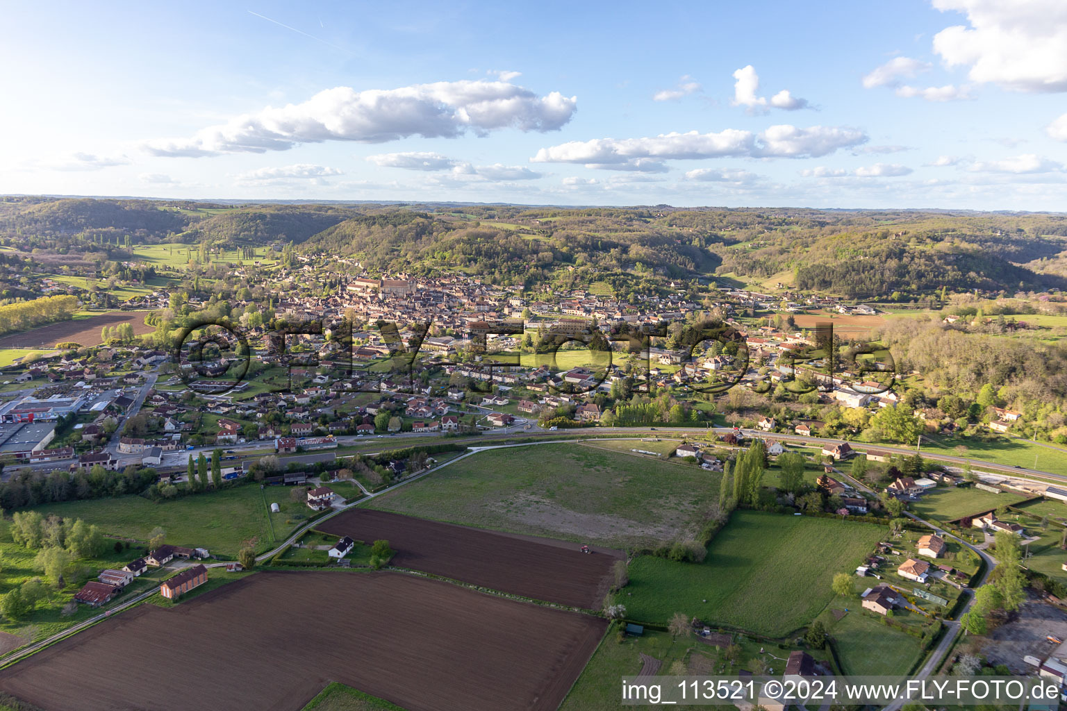 Saint-Cyprien in the state Dordogne, France