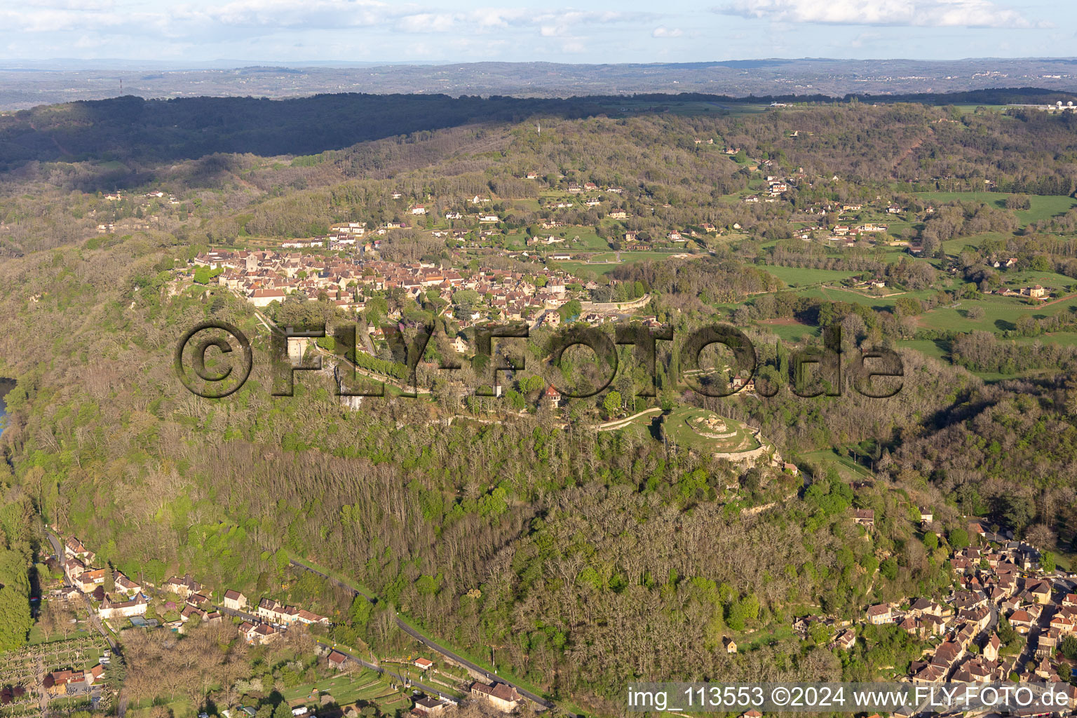 Citadel in Domme in the state Dordogne, France