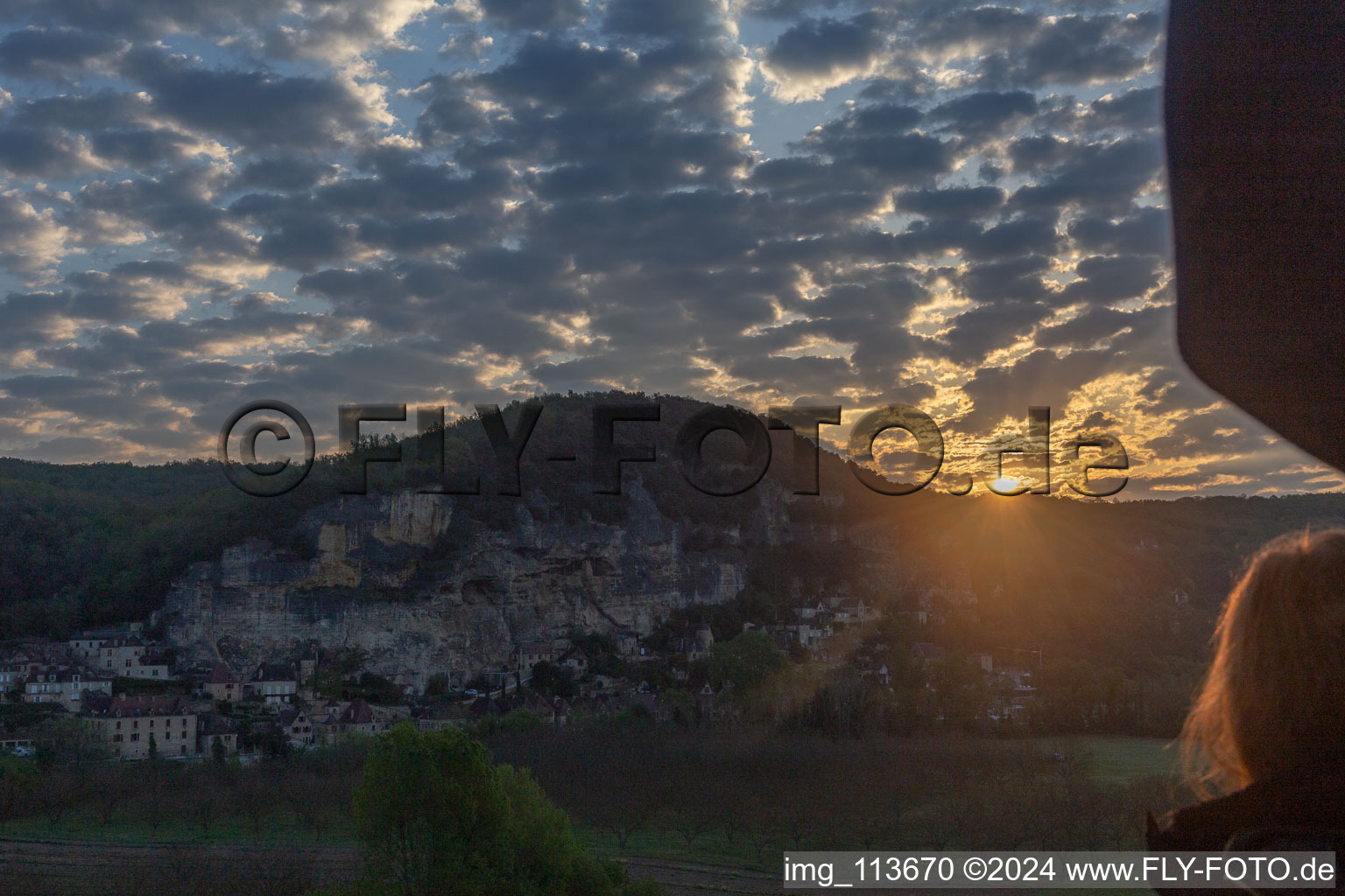 Aerial photograpy of Cénac-et-Saint-Julien in the state Dordogne, France