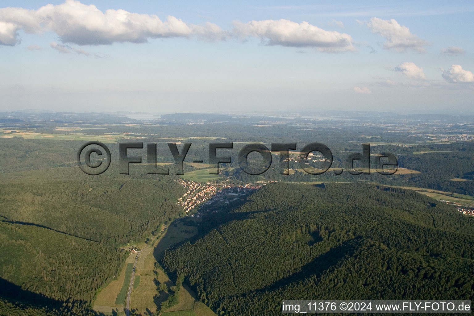 Immendingen in the state Baden-Wuerttemberg, Germany seen from above