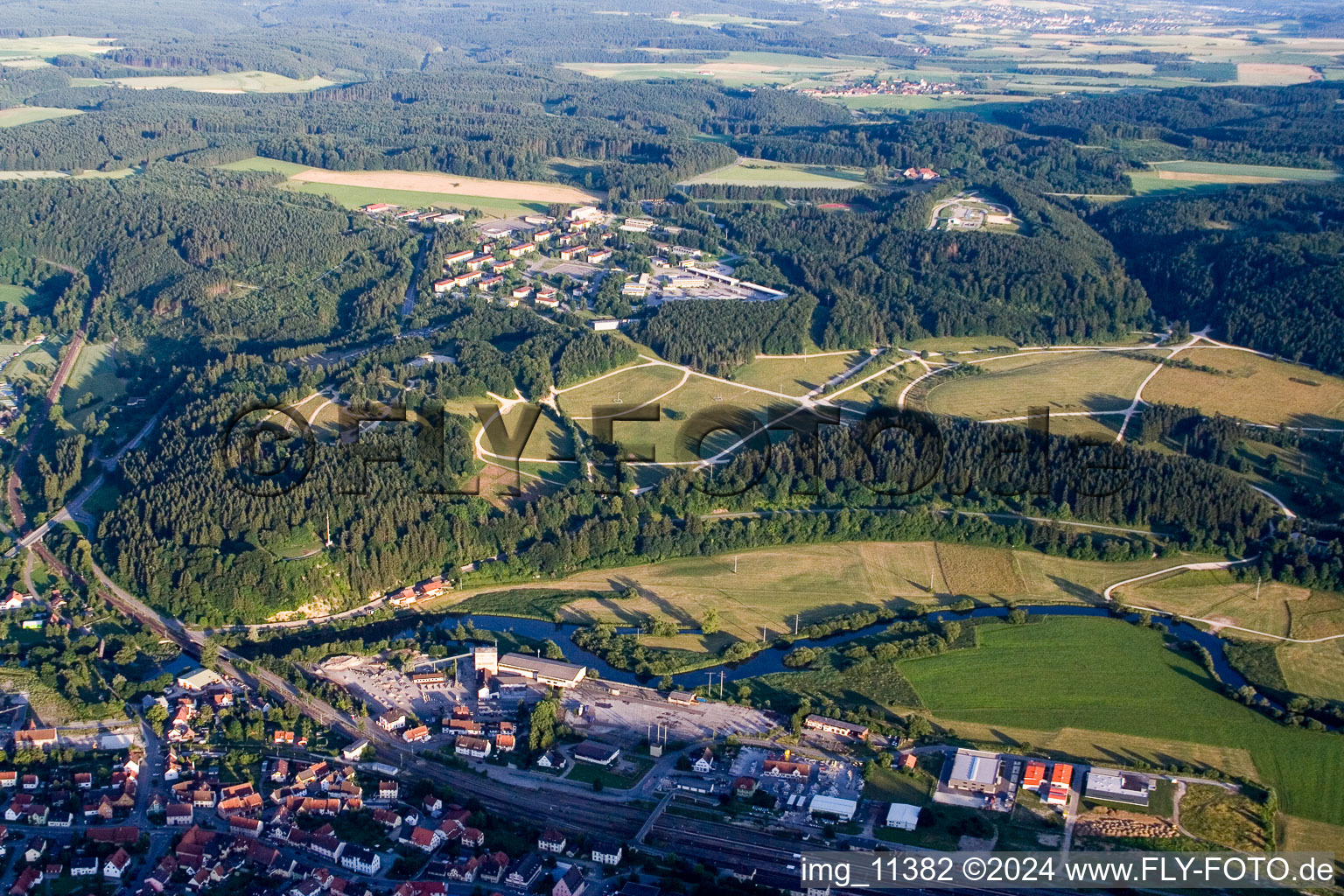 Golf course at Bildstöckle in Immendingen in the state Baden-Wuerttemberg, Germany