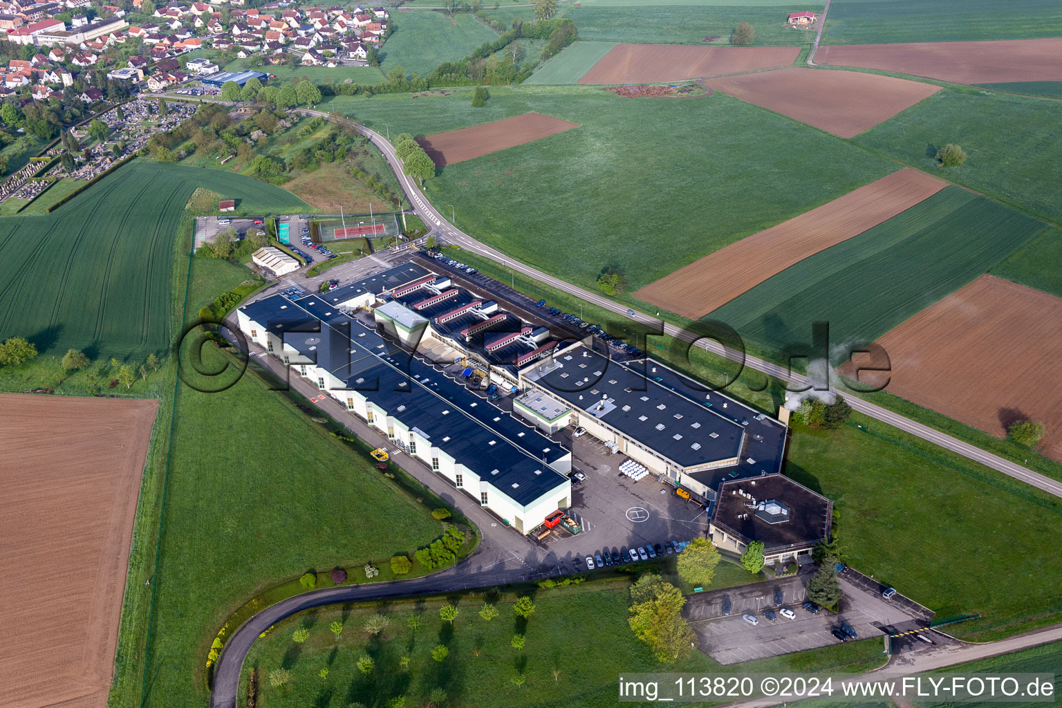 Building and production halls on the premises of Gunther Tools in Soultz-sous-Forets in Grand Est, France